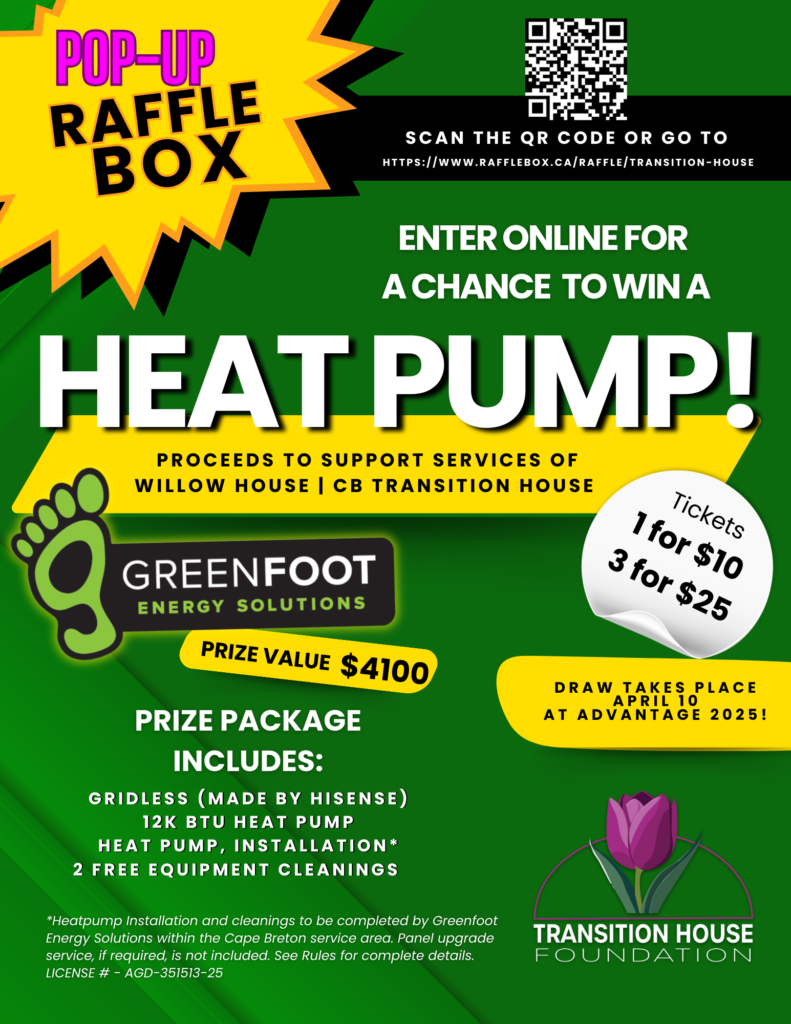 Enter online for your chance to win a Heatpump Prize Package valued at $4100 courtesy of Greenfoot Energy Solutions. 